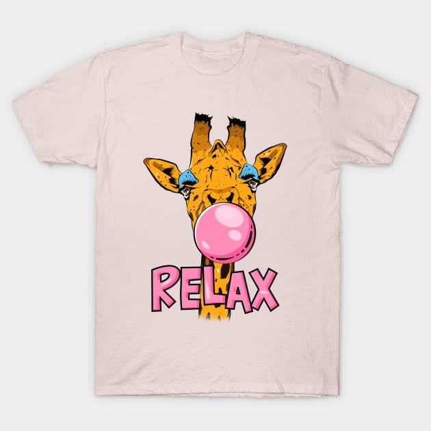 Giraffe Relax T-Shirt by portraiteam